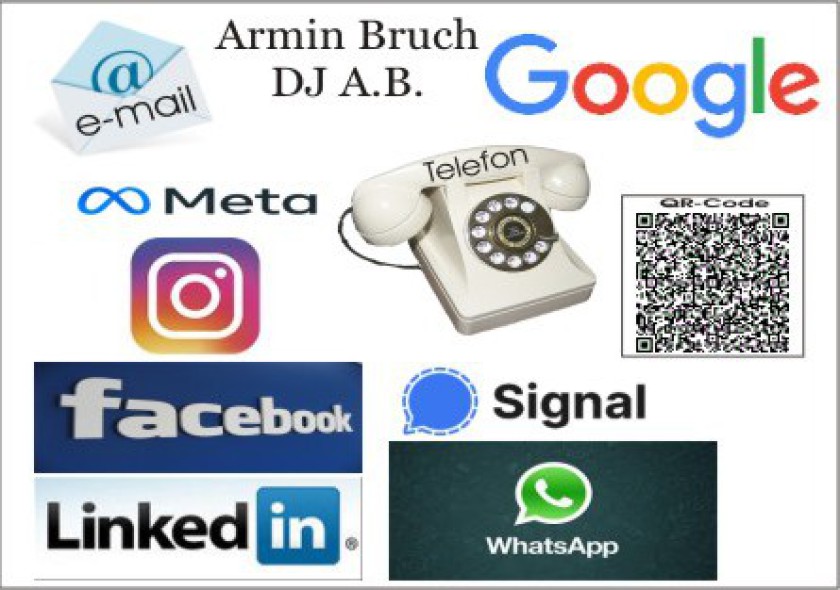 Verschiedene Kontaktmöglichkeiten von Armin Bruch