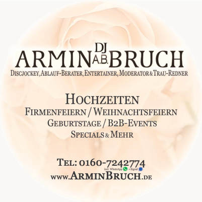 Discjockey, Ablauf-Berater, Entertainer, Moderator & Trau-Redner